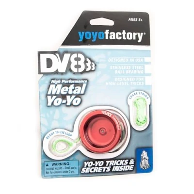 Imagen de YoyoFactory DV888 yo Negro (Genial para Principiantes, Juego Yoyo Moderno, Cuerda e Instrucciones Incluidas)