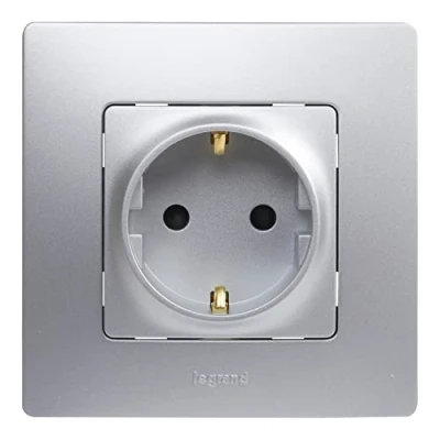 Imagen de Legrand 396482 NL Toma 2P+T Monobloc, Alumino, Individual