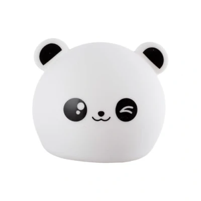 Imagen de Greenice Lampara Nocturna de Mesa Led Infantil Quitamiedos y Recargable PANDA [HO WW CW]