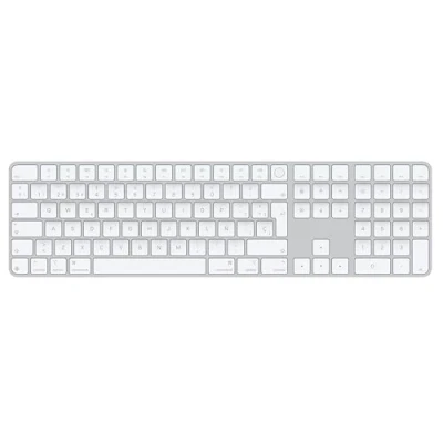 Imagen de Apple Magic Keyboard, Con Touch ID y teclado numérico, Teclas Blancas, Español, Bluetooth, Blanco