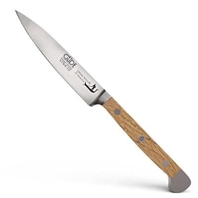 Imagen de Güde Solingen Cuchillo mechador forjado, 10 cm, madera de briccole, ALPHA BRICCOLE DI VENEZIA doble virola, Hecho a mano en Alemania