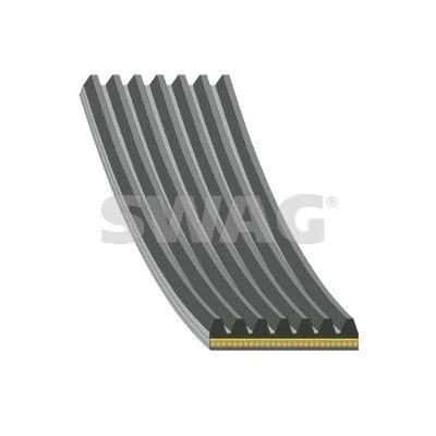 Imagen de SWAG 33 10 9667 Correa trapecial poli V 1057mm 7 EPDM (Ethylen Propylen Dien Caucho) JEEP: Compass
