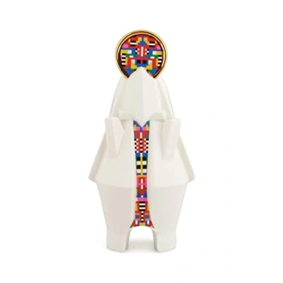 Imagen de Alessi Mary ESA05 2 Figura Virgen de Porcelana para Belén con Calcas Aplicadas a Mano y Detalles en Oro 24 Quilates, Multicolor