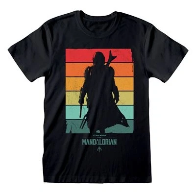 Imagen de Star Wars The Mandalorian Spectrum Hombre Camiseta Negro M 100% algodón Regular