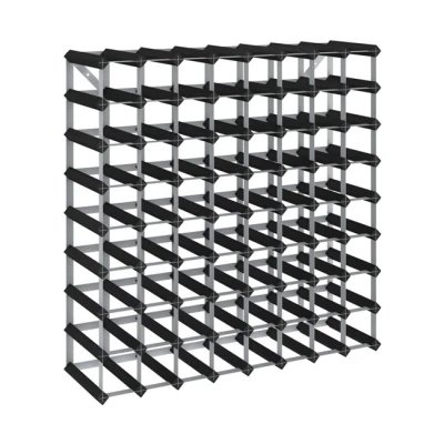 Imagen de Botellero Para 72 Botellas Vidaxl Madera Maciza De Pino Negro
