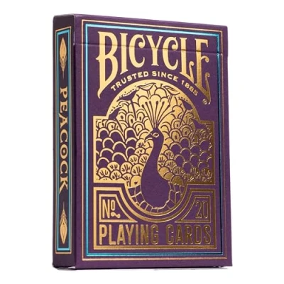 Imagen de Bicycle Peacock Purple Baraja de Cartas para coleccionsitas, Magos y Jugadores