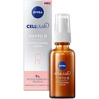 Imagen de NIVEA Cellular Professional Serum Phyto R (30 ml), alternativa vegetal al sérum retinol, hidratante antiarrugas para una tez más uniforme