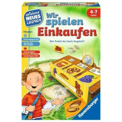 Imagen de Ravensburger 24985 Jugamos de Compras Jugar y Aprender para niños, Juego Educativo niños a Partir 4 7 años, Jugando Nuevo Aprendizaje 2 Jugadores