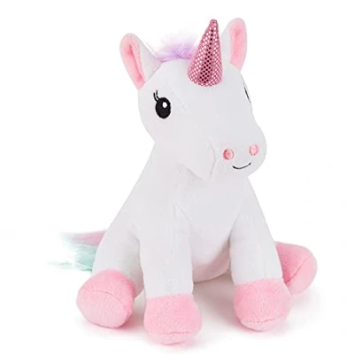 Imagen de Zappi Co Niños Peluche Unicornio Suave Blanco Rosa (Mini, 5 6 Pulgadas, 12 15CM Unicornio) Grande para el Primer cumpleaños del niño recién Nacido