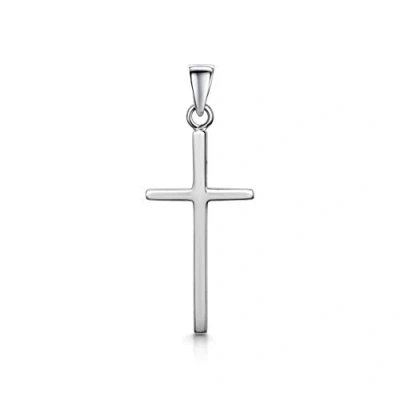 Imagen de Amberta Colgante de Cruz Unisex en Plata Ley 925: Religiosa Delgada