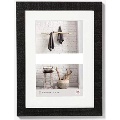 Imagen de Walther Design Walther, Home, Marco Multifoto De Madera Para 2 Fotos, HO218B, 29.8 x 39.9 cm, Negro