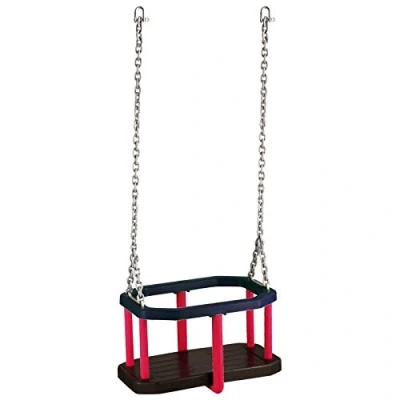 Imagen de Loggyland asiento balancín para bebé de goma con juego cadenas, columpio bebé, multicolor