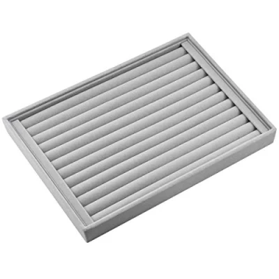 Imagen de Fodlon Bandeja Joyas Terciopelo, Caja Joyero Grande Organizador de para guardar Pendientes y Anillos 35 * 24 3cm