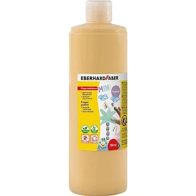 Imagen de Eberhard Faber 578909 Pintura para dedos EFA Color, melocotón, 750 ml, de secado rápido y lavable