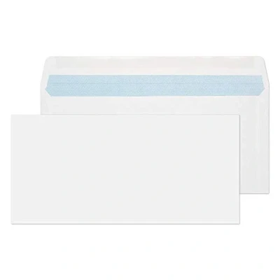 Imagen de Blake Everyday 152 x 315 mm 100 gsm Cartera para envíos Engomado (519), Blanco, Paquete de 500