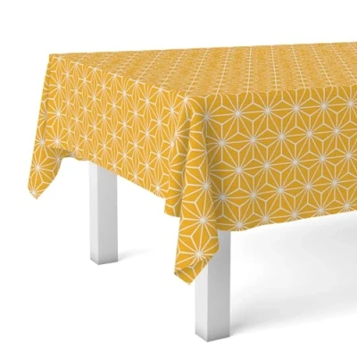 Imagen de Martina Home Mantel Hule Polygon Mostaza 100X140 CM