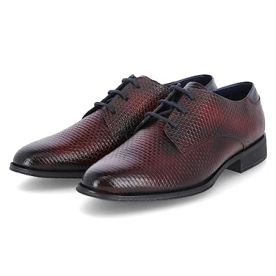 Imagen de bugatti Zavinio, Cordones Hombre, Rojo Oscuro, 40 EU