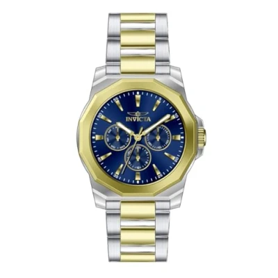 Imagen de INVICTA Speedway Reloj para Hombre Cuarzo Acero Inoxidable 42mm, Bicolor/Azul