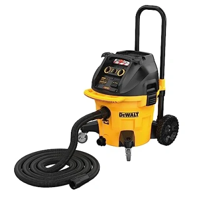 Imagen de DeWalt DWV905M QS, Aspirador industrial en seco y húmedo, 1.400W, Para polvos blandos, Madera dura minerales, Incluye manguera de aspiración 32 mm, adaptador AirLock peldaño, bolsa polvo