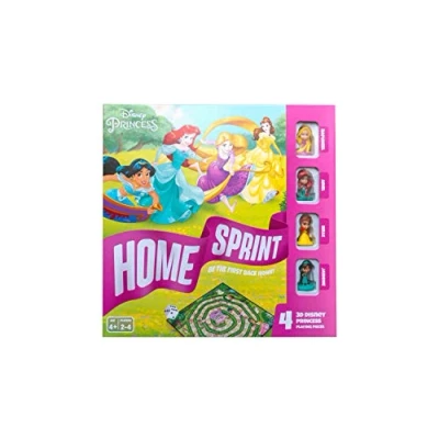 Imagen de Disney Juego de Mesa Princess Home Sprint, 4 Piezas Princesa Incluidas, Familiar, Gran Regalo para niños, a Partir años