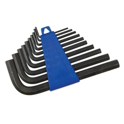 Imagen de Silverline Tools HK11 Llaves hexagonales métricas, 10 piezas (2 mm), color azul