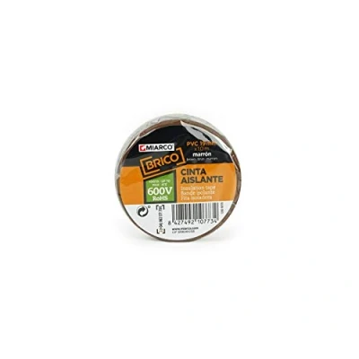 Imagen de MIARCO 10783 Cinta aislante de PVC Brico Marrón 19mm x 20m