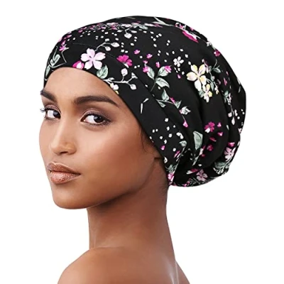 Imagen de Alnorm Gorra De Chemo Slouch Impresa Sombrero para Pacientes con Cáncer Unisex