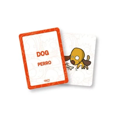 Imagen de Cayro Cartas Educativas para Aprender Inglés Divertivas Niños Aprende las Primeras Palabras en Ingles Con Traducción Español 50 Tarjetas