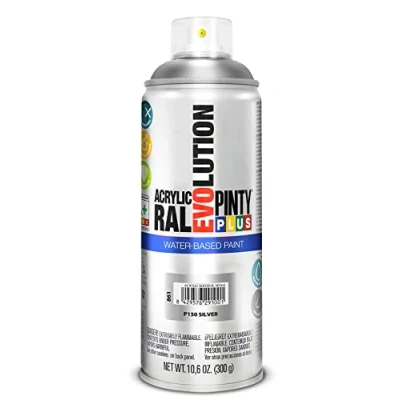 Imagen de PINTY PLUS Pintura en spray EVOLUTION WATER BASED 520cc P150 Silver