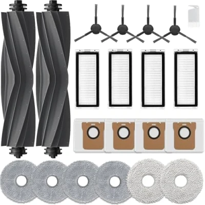 Imagen de AVAENZO Accesorios Recambios para Dreame L20 Ultra, 2 Cepillo Principal Rodillo 6 Toallitas 4 Filtros Lateral 3 Bolsa Aspiradora Piezas de Repuesto