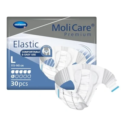 Imagen de MoliCare Premium Calzoncillos elásticos (6 gotas, talla L, 30 unidades)