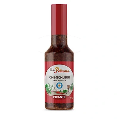 Imagen de Doña Petrona Chimichurri Picante Salsa Argentina Esencial para una Buena Barbacoa 190 Ml