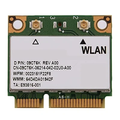 Imagen de Richer R Tarjeta de Red Adaptador Inalámbrica para PC/Laptop Portátiles,WiFi Wireless Universal Chipset HM5/GM45/PM45/HM57,para Mini Ranura PCI E DELL/ASUS/Toshiba/Acer(2.4GHz + 5GHz)