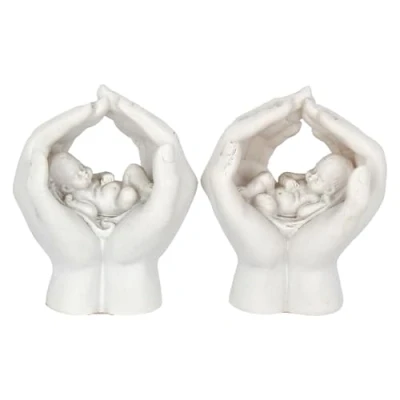 Imagen de Nemesis Now Juego de 2 refugios 7 cm, Color Blanco