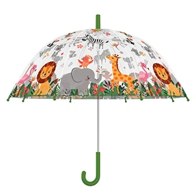 Imagen de Esschert Design Paraguas para niños, transparente, Multicolor, Medium