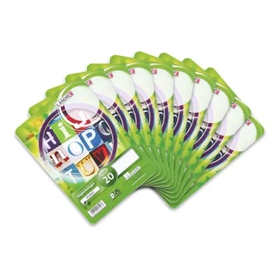 Imagen de Landre 100050494 Recambio de hojas para archivador (tamaño A5, 50 hojas, blancas, 70 g/m², papel fino sin celulosa, esquinas redondeadas, 6 orificios, 10 unidades)