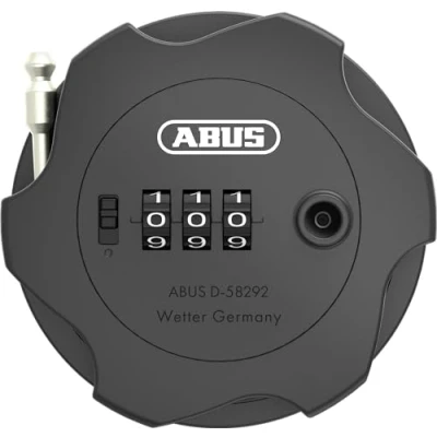 Imagen de ABUS Combiflex Adventure candado de cable para asegurar esquís, cochecitos, e scooters y acero 75 cm con código combinación negro