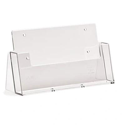 Imagen de taymar Soporte para folletos CLA5 en formato horizontal DIN A5 opcional montaje pared