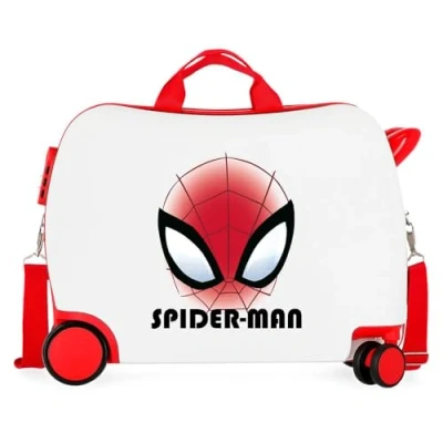 Imagen de Joumma Marvel Spiderman Authentic Maleta Infantil Blanco 50x38x20 cms Rígida ABS Cierre de combinación Lateral 38L 1,8 kgs 2 Ruedas Equipaje Mano