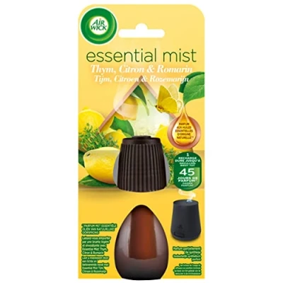 Imagen de Air Wick Lote de 3 recambios para difusor aceites esenciales (20 ml, aroma tomillo, limón y romero)