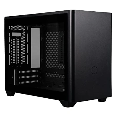 Imagen de Cooler Master MasterBox NR200P Caja Ordenador Mini ITX Panel Lateral Cristal Templado, Opciones de Enfriamiento Optimos, Exposición GPU Vertical, Accesibilidad 360 Grados Sin Herramientas, Negro