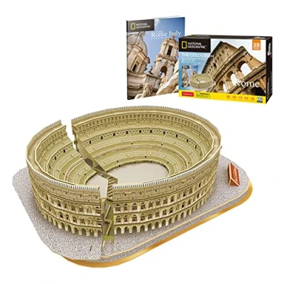 Imagen de National Geographic Puzzle 3D Coliseo Puzzles Maquetas para Construir Adultos Y Niños Regalos 131 Piezas