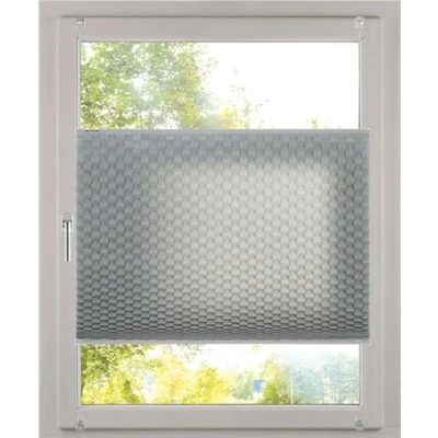Imagen de K Home Klemmfix Estor Plisado Efecto 3D Gris 85 x 130 cm