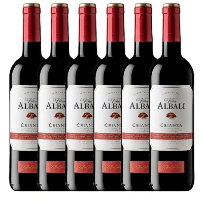 Imagen de Viña Albali Tempranillo Crianza Tinto D.O. Valdepeñas Vino Paquete de 6 x 750 ml Total: 4500