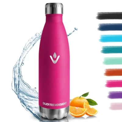 Imagen de Botella Agua Acero Inoxidable, Termica 750ml sin BPA, de Deportiva, Doble Pared al Vacío a Prueba Fugas, Cantimplora para Viaje Conserva 12 Horas Caliente, 24 frio