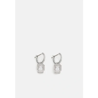 Imagen de Swarovski Pendientes Millenia para Mujer, Cristal Transparente de Octogonal, en Baño Rodio, Colección