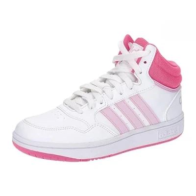 Imagen de adidas Hoops Mid Shoes, Zapatillas Unisex niños, Cloud White Orchid Fusion Lucid Pink, 36 2/3 EU