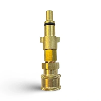 Imagen de Conector de acoplamiento rápido M&amp;M Smartek, adaptador bayoneta 1/4 pulgada para lanza espuma, limpiador coches con boquilla espuma alta presión (para Nilfisk KEW #3)