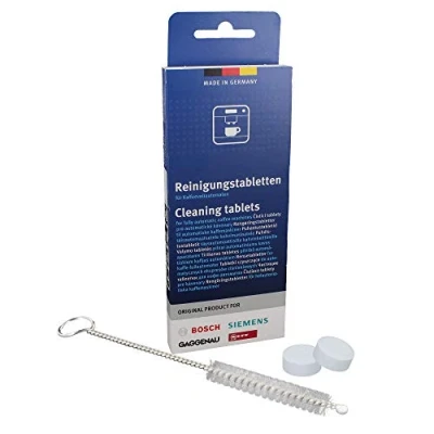 Imagen de DL pro Pastillas de limpieza 10 unidades para cafetera Bosch Siemens EQ Serie 00311969 con cepillo