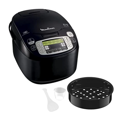 Imagen de Moulinex Maxichef 43 en 1 MK8158 Robot de cocina con programas cocción, capacidad 5 l, programable, función recalentar, accesorios apto lavavajillas, color negro